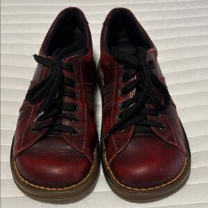 Dr. Martens Vintage Women's Burgundy Leather Shoes